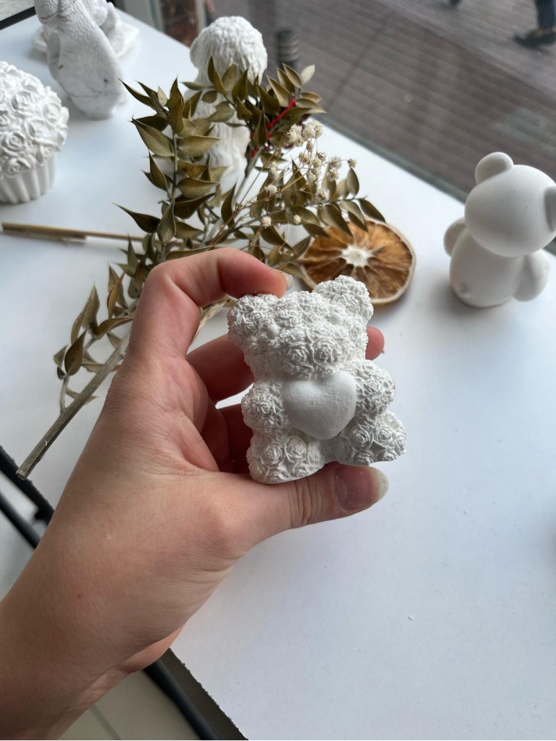 Roze Bear Dekoratif Biblo